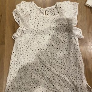 White Dotted Blouse